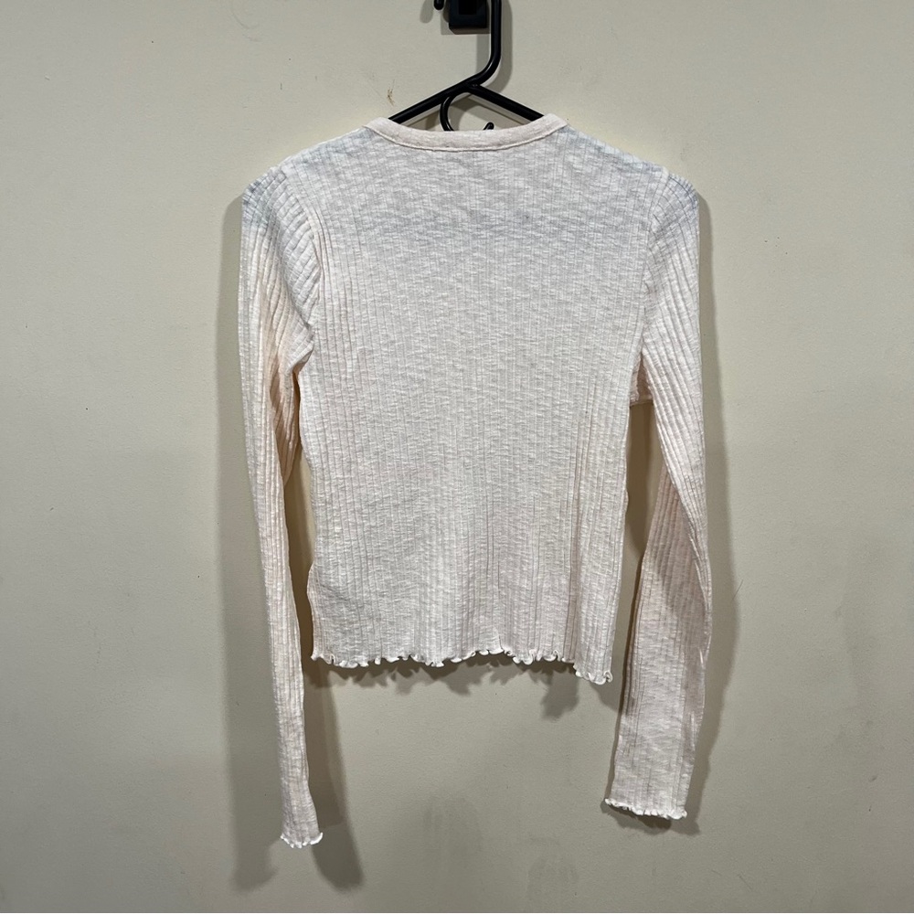 NWT Madewell size medium Samsoe Sajuni Cardigan sweater women ivory - Picture 8 of 8